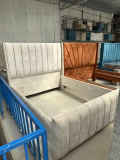normal chester bed 5ft by 6ft cream fabric