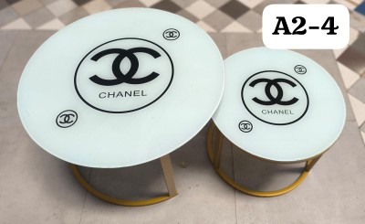 round coffee tables marble top 2pieces design 8
