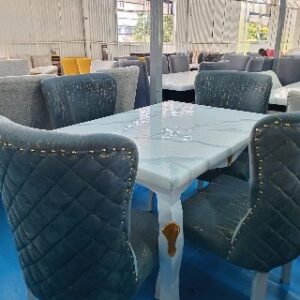 modern 6 piece marble dining table set marble top table design 8