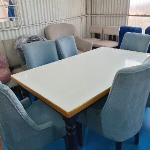 modern 6 piece marble dining table set marble top table design 11