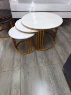round coffee tables marble top 3pieces design 13
