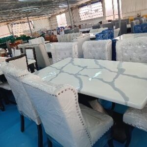 modern 6 piece marble dining table set marble top table design 18