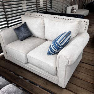 5 seater buffalo sofa design – spring cushion comfort with custom fabric & color options