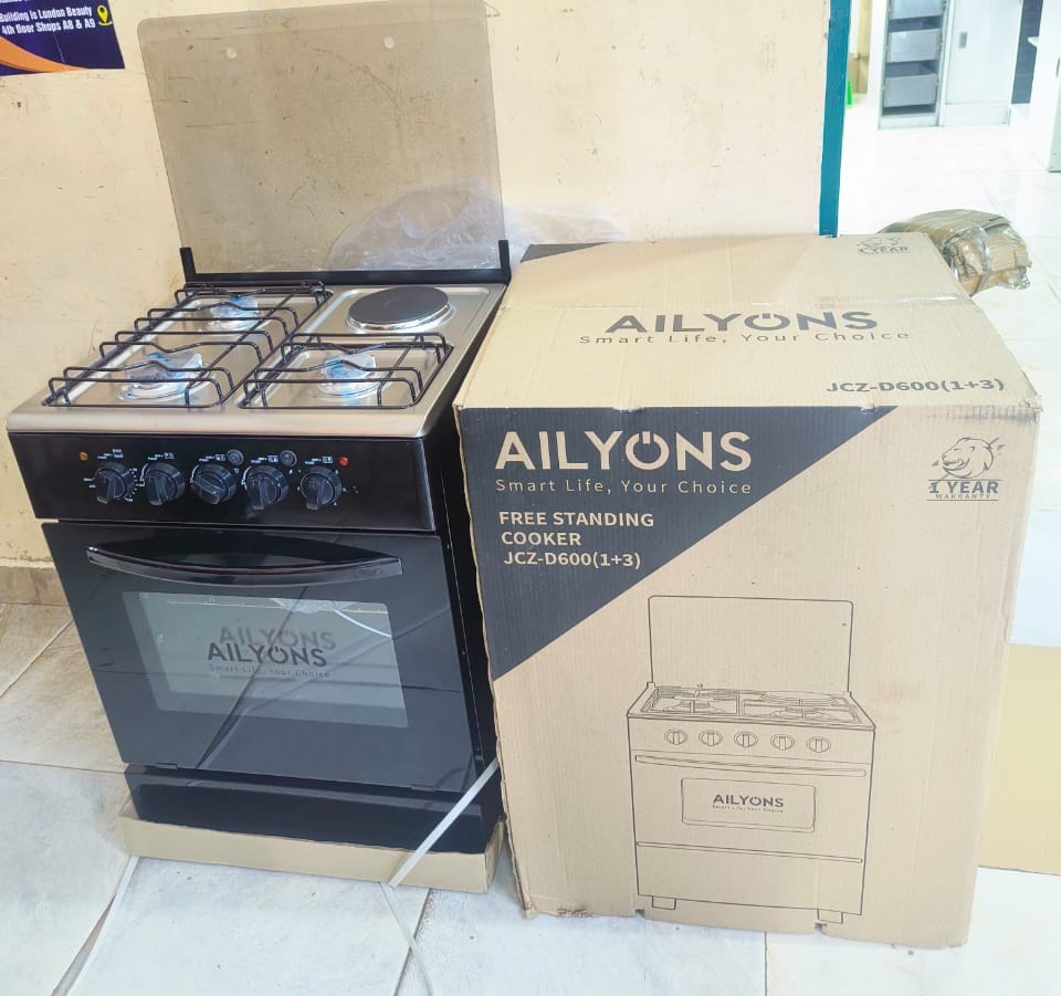Ailyons 3+1 Cooker With Oven 60*60 Black