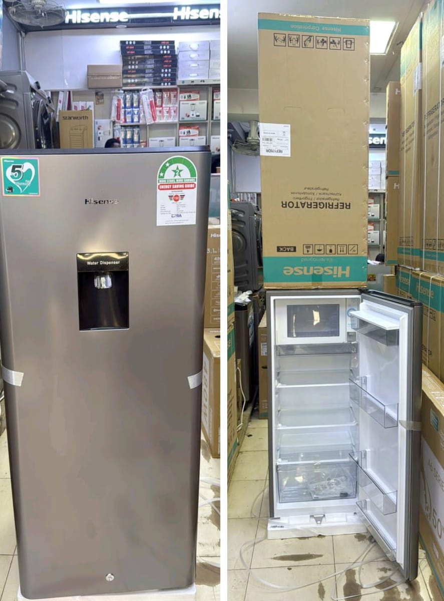Hisense Single Door Fridge 176L With Dispenser. - Image 2