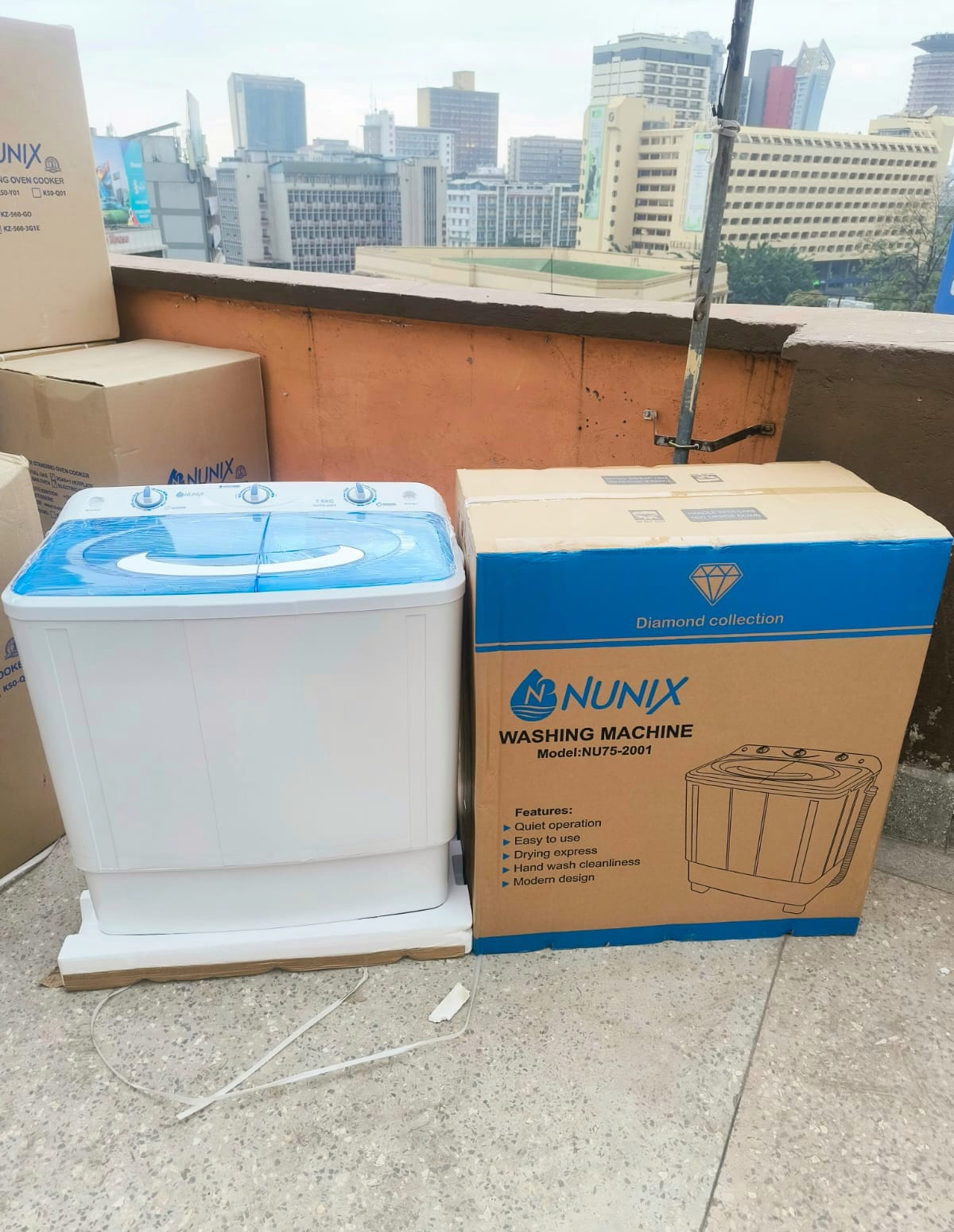 Nunix 7.5 Kgs Twin Tub Washing Machine