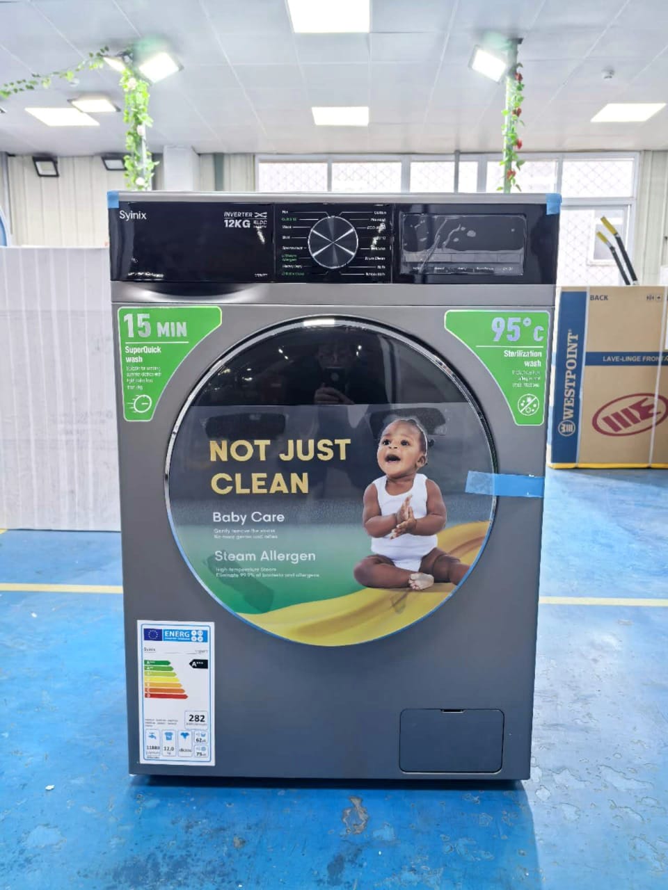 Syinix Washing Machine 8Kgs Front Load - Image 2