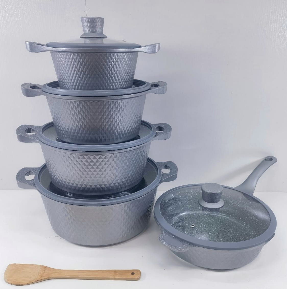 Bosch Granite Cookware 11Pc Grey - Image 2