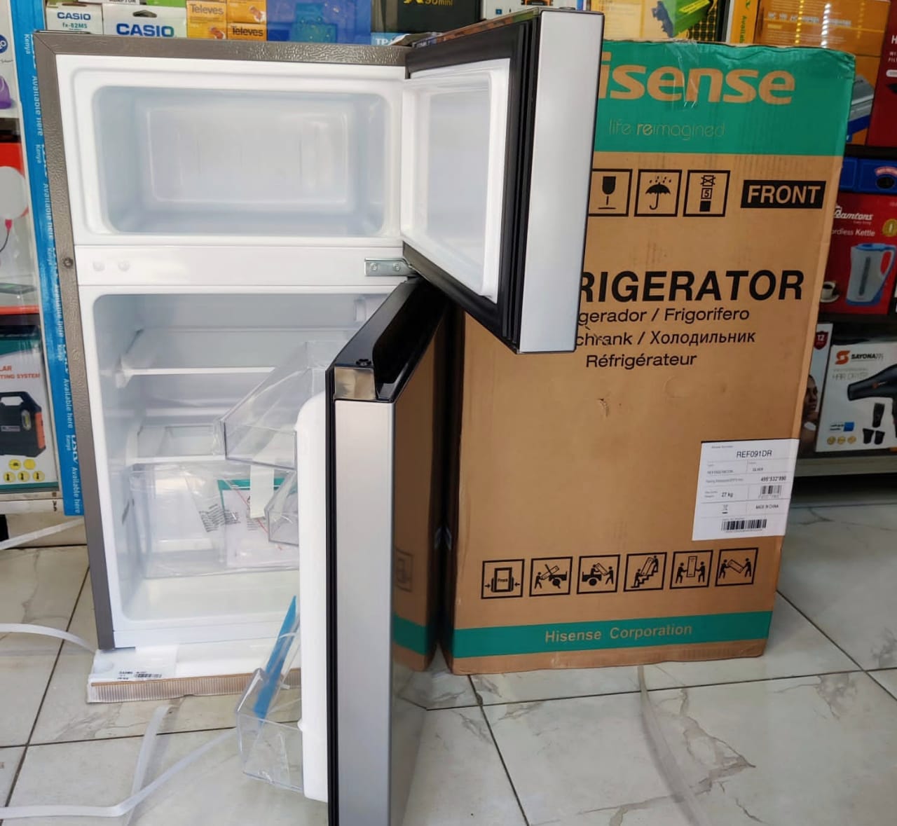 Hisense 91L Double Door Fridge