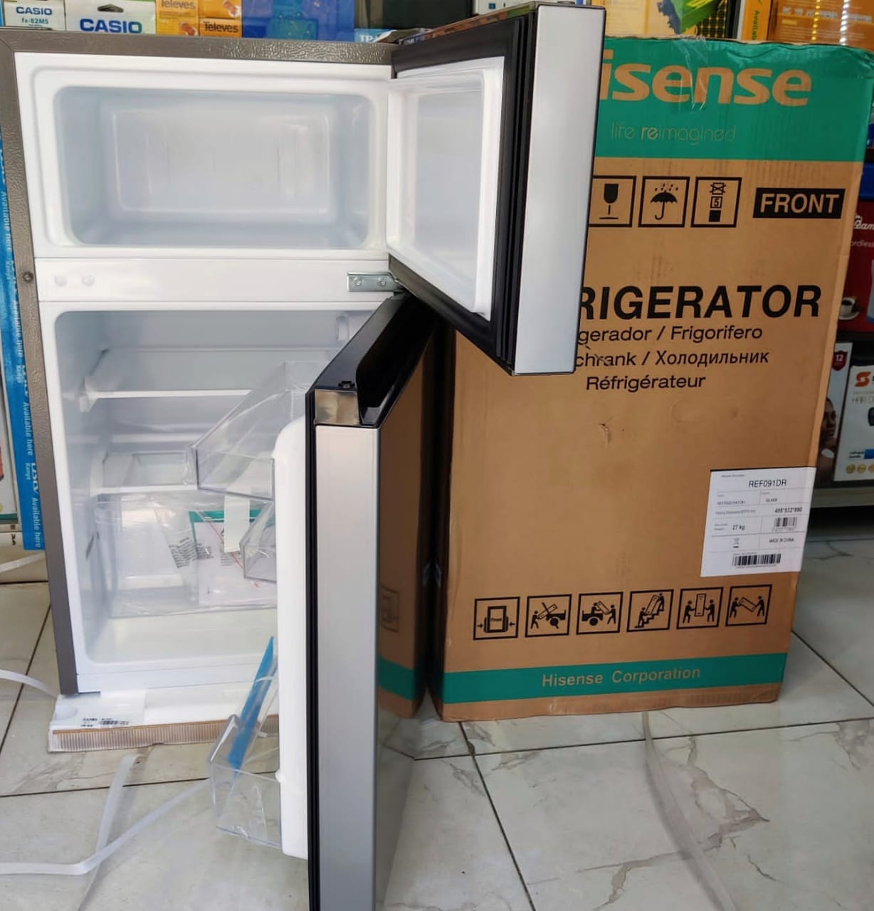Hisense 91L Double Door Fridge - Image 2