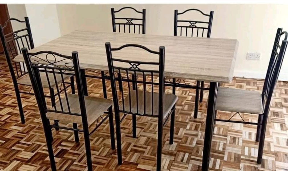 Dining Table 6 Sitter Brown