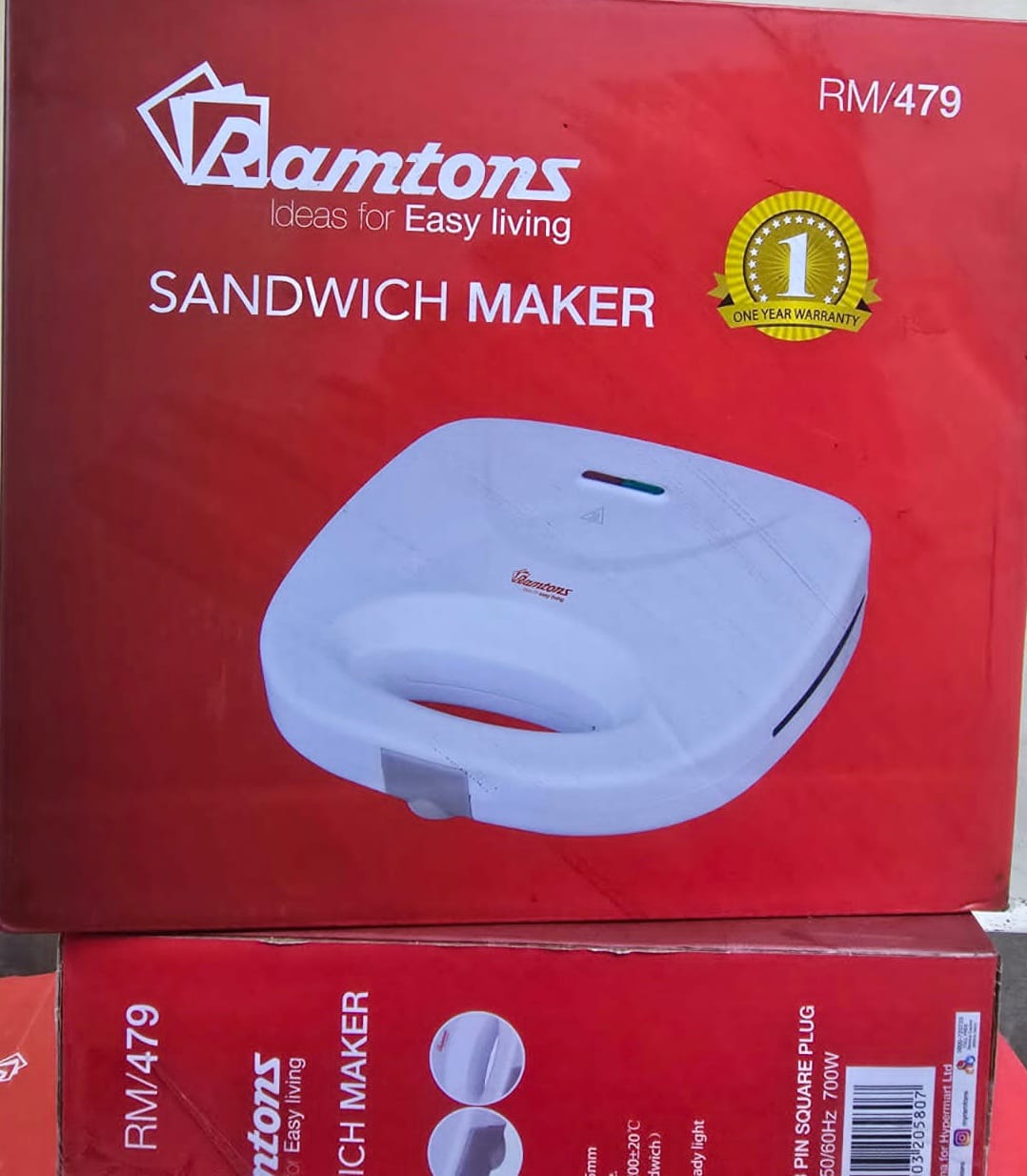 Ramtons Sandwich Maker Toaster